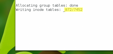 'Ext4' writing the whole 'inode index' (on Fedora 21, Gnome)